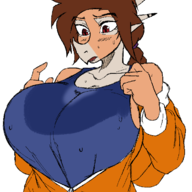 Aquilops Breasts Color edit Maria_(Rosa's_Daughter) Original_Character // 705x895 // 112.8KB