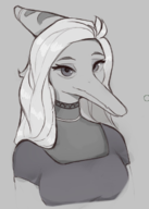 black_and_white Fang Monochrome // 509x714 // 279.6KB