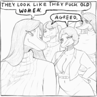 Angél Breasts Cassandra Giganotosaurus meme Milf Monochrome Original_Character Parasaurolophus Rachel Stegosaurus Tarja_(Judee's_mom) text troodon // 3580x3500 // 5.2MB