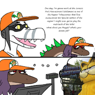 Amargasaurus Color Garfield Lunara Maggie Original_Character Raptor text // 1414x1240 // 589.8KB