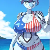 ai Bikini Breasts Color femNick nick Swimwear // 1000x1464 // 276.8KB