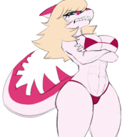abs Bikini Breasts Color edit Fit I_Wani_Hug_That_Gator Mia Parasaurolophus Swimwear // 2746x3143 // 1.4MB