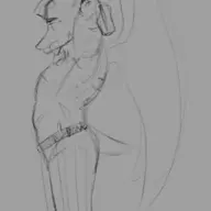 Dilf Monochrome Pterodactyl Ripley_(Fang's_dad) sketch topless // 735x1257 // 111.7KB