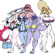 abs Background_Character Baryonyx Bikini Breasts Color edit Fit Giganotosaurus I_Wani_Hug_That_Gator Mia Milf Nova Original_Character Parasaurolophus pubes Stacy Swimwear Tarja_(Judee's_mom) Triceratops trish troodon // 2048x1705 // 220.2KB