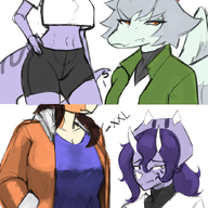 Amber Aquilops Color edit Maria_(Rosa's_Daughter) Original_Character Pterodactyl Sera_(Trish's_Daughter) Triceratops // 842x1190 // 747.4KB