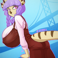 ai Breasts Color edit Lavender Original_Character Triceratops // 925x1152 // 1.8MB