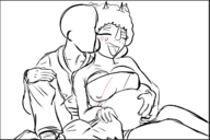 Alternate_Outfit Anon black_and_white Blushing Monochrome pregnant Triceratops trish // 1212x811 // 226.0KB