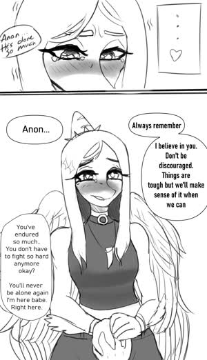 Anon black_and_white comic Fang Monochrome // 1600x2791 // 1.1MB