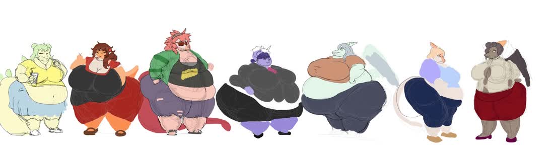 Fang Fat Genderswap Naomi Nasera oh_god_oh_fuck Reeda Rosa Stella trish // 5500x1500 // 633.9KB