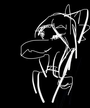 black_and_white Fang Monochrome // 1283x1544 // 182.9KB