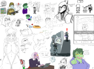 Aggie Amber Anon crossover Erin Fang Metal_Gear Mrs_Roberts Naomi Olivia Stella trish // 3000x2200 // 1.7MB