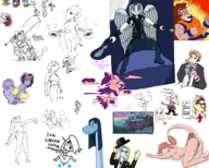Aggie Amber Anime Anon Babs children cosplay crossover Erin Fang Genderswap Milhouse Naomi Naser Nessie Olivia One_Piece panties Raptor reed Reeda Rosa Spamton_(Deltarune) trish Video_Game // 2000x1600 // 1.4MB