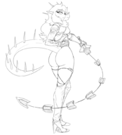 black_and_white cosplay crossover Monochrome Rosa Video_Game // 935x1030 // 249.4KB