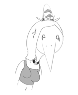 black_and_white Fang Monochrome // 393x481 // 30.2KB