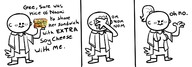 Anon black_and_white comic femAnon Genderswap Monochrome // 1600x557 // 256.2KB