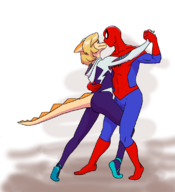 Color cosplay crossover Naomi spider-man // 709x777 // 236.2KB