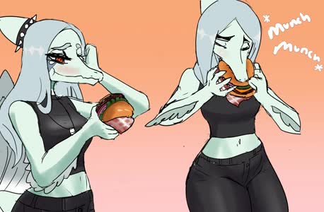 Blushing Color Fang Food Pterodactyl // 3056x2000 // 2.3MB