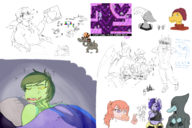 Aggie Anon Baryonyx Erin Fang Genderswap meme Naser Olivia Raptor reed Reeda Tracy trish // 3000x2000 // 2.3MB