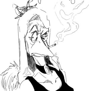 black_and_white Fang Monochrome Pterodactyl Smoking // 885x910 // 97.3KB