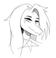 black_and_white crossover Fang Monochrome // 402x418 // 37.1KB