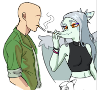 Anon Color Fang Smoking // 464x431 // 81.7KB