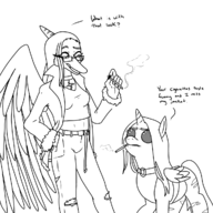 black_and_white crossover Fang Monochrome // 1200x1200 // 268.3KB