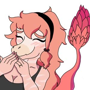 Blushing Color Genderswap Raptor reed Reeda // 2000x2000 // 266.9KB