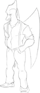 black_and_white concept_art Monochrome Ripley_(Fang's_dad) transparent // 774x1800 // 52.0KB