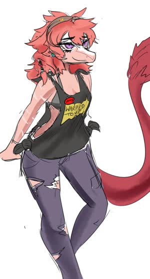 Bra Color Genderswap Raptor reed Reeda // 1600x2968 // 1.3MB