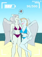Bikini Color Fang Feet Samantha_(Fang's_mom) Swimwear // 1128x1504 // 600.2KB