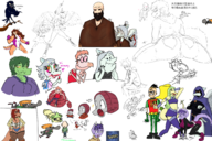 Aggie Amber Anon Background_Character Bussy_saga Color crossover Erin Fang Mary_Jane Naser Olivia reed Rosa Spamton_(Deltarune) Stella trish // 3000x2000 // 2.4MB