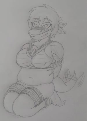 Bondage Fat Monochrome Olivia // 1956x2718 // 790.4KB