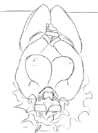 Aquilops black_and_white Bondage Breasts Front-Facing Monochrome Rosa // 573x774 // 106.9KB