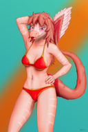 Bikini Color Genderswap Raptor reed Reeda Swimwear // 1562x2347 // 2.4MB