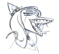 black_and_white Fang sketch // 625x566 // 176.4KB