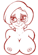 Breasts Front-Facing Monochrome Mrs_Roberts // 1668x2388 // 1.4MB