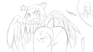 Anon black_and_white Fang Monochrome panties // 4000x2248 // 1.4MB