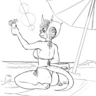 Bikini black_and_white Feet Monochrome Swimwear trish // 712x796 // 177.0KB