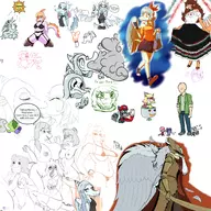 Aggie Amber Ang&eacute;l Anon Color Fang Mia Naomi Olivia Original_Character reed Rosa Stella trish Tusk // 2500x2500 // 1.4MB