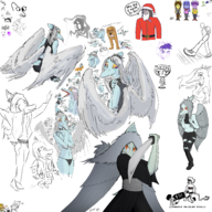 Aggie Anon Babs Color dino_nuggets Fang gondola Heather(OC) Judee Original_Character Principal_Spears Pterodactyl reed Reeda Stella Stephanie Tiffany Triceratops trish // 2750x2750 // 2.5MB