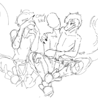 Anon black_and_white Gay Monochrome Raptor reed sketch // 1044x824 // 294.2KB