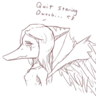 black_and_white Breasts Fang Monochrome Pterodactyl // 386x390 // 138.8KB