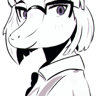 black_and_white glasses goodbye_volcano_high Monochrome Naomi Parasaurolophus // 1023x1985 // 611.9KB