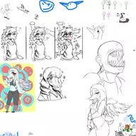 abstract_fang Aggie Anon Color Fang Judee Naomi Original_Character Reeda schizo-chan trish // 2850x2850 // 1.2MB