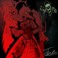 Blood Color cosplay crossover Fang gun Pterodactyl Warhammer_40k // 3500x3500 // 4.7MB