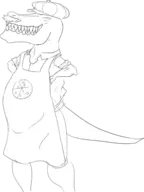 black_and_white concept_art Monochrome transparent Tyrannosaurus_Rex Uncle_Moe // 380x505 // 15.9KB