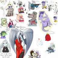 abstract_fang Aggie Anime Anon Baryonyx Blushing Color Drugs Ending_4 Fang Genderswap glasses gun Holiday Judee kissing lucy meme Mia Naomi Olivia Original_Character Parasaurolophus Pterodactyl Raptor reed Reeda Sage Smoking Stella Stephanie Triceratops trish Tyrannosaurus_Rex Uncle_Moe // 2750x2750 // 1.7MB