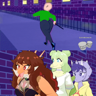 Anon Aquilops edit game_asset meme Rosa Stegosaurus Stella Triceratops trish // 600x644 // 489.8KB
