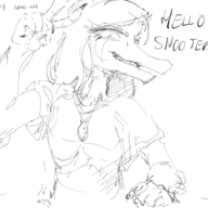 black_and_white Ending_4 Fang lucy Monochrome Pterodactyl sketch // 1900x1000 // 141.7KB