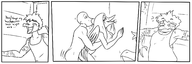 Ahegao Anon black_and_white comic Fang Monochrome Pterodactyl Raptor reed Sex // 3600x1200 // 523.8KB